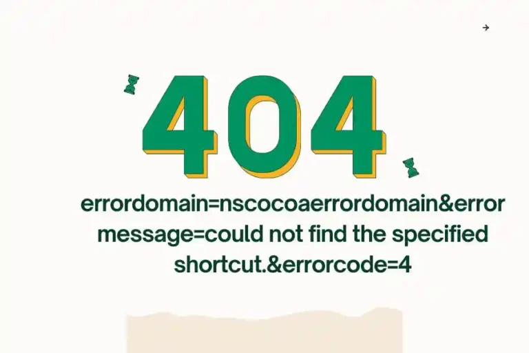 Understanding the Error errordomain=nscocoaerrordomain&errormessage=could not find the specified shortcut.&errorcode=4